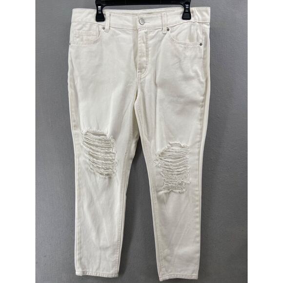 NWT AFRM Jeans Womens Sz 28 Luisa Distressed High Rise Ankle‎ Crop Skinny - Picture 1 of 15
